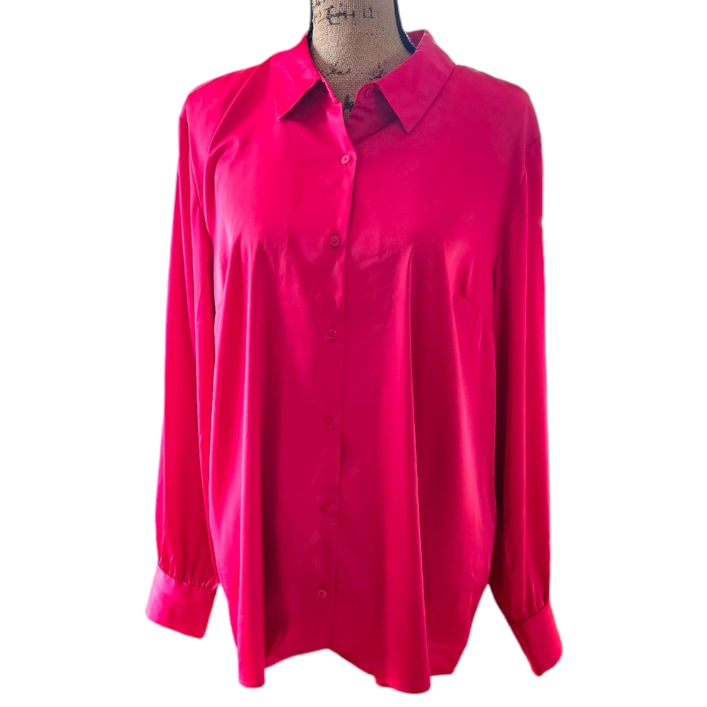 INC XL Button Up Blouse